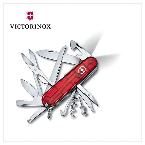 VICTORINOX 維氏 Huntsman Lite 21用瑞士刀/透紅 1.7915.T