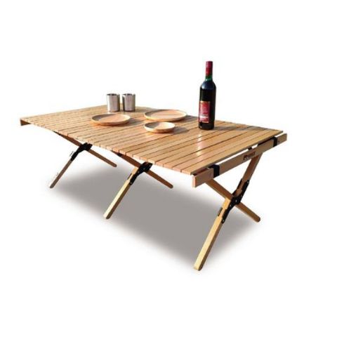 May Shop 戶外折疊桌蛋捲桌 便攜折疊桌【109122978】