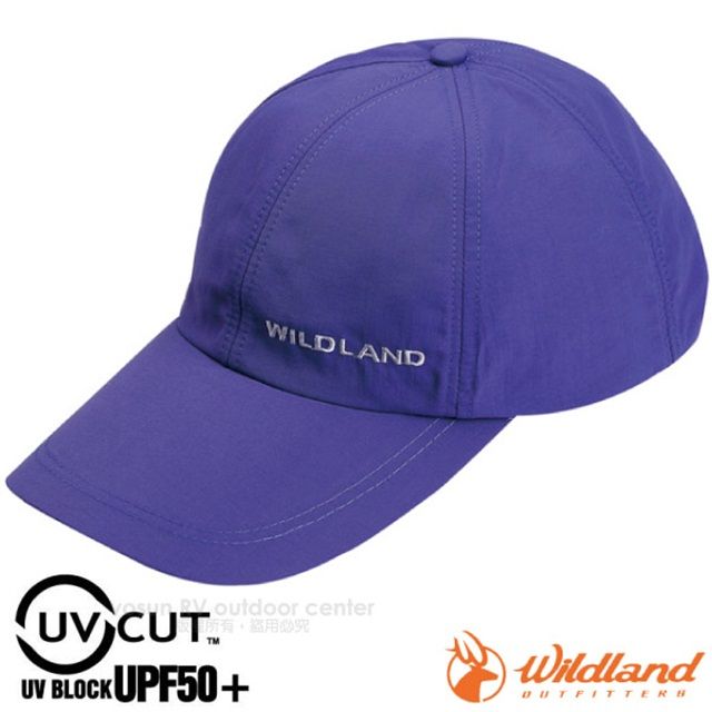 WILDLAND 荒野 新款 中性抗UV透氣棒球帽.防晒遮陽帽.鴨舌帽.休閒帽/UPF50_W1013 葡萄紫