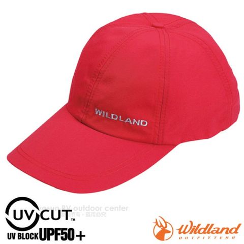 WILDLAND 荒野 新款 中性抗UV透氣棒球帽.防晒遮陽帽.鴨舌帽.休閒帽/UPF50_W1013 嫣紅