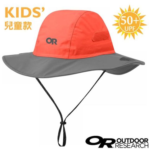 【美國 Outdoor Research】兒童款 Seattle Sombrero 防水透氣防風牛仔大盤帽子/264410 橘/灰