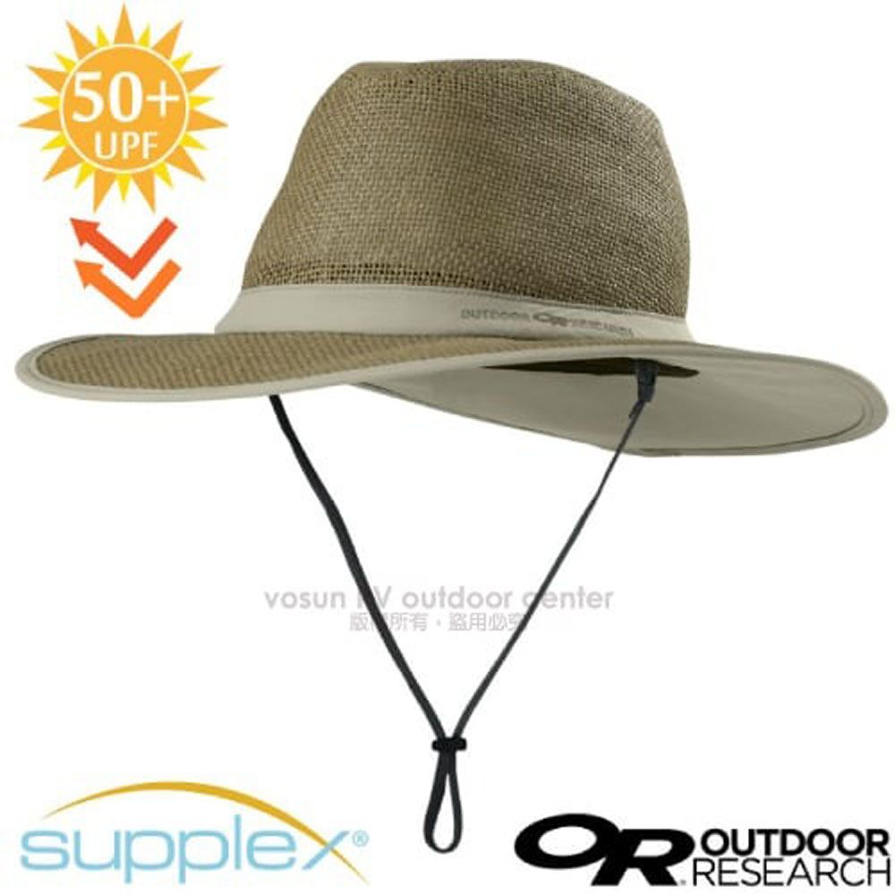 Outdoor Research 【美國 】Papyrus Brim Sun Hat 抗UV防曬遮陽透氣草帽/243408-0800 卡其