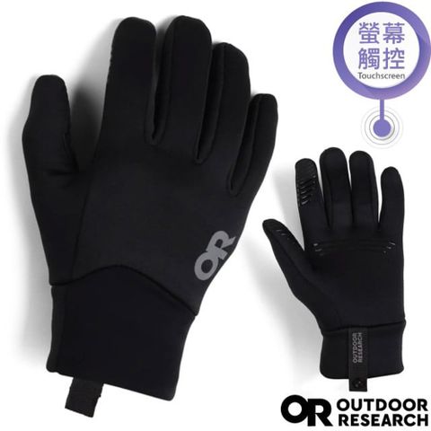 Outdoor Research 女 Vigor Midweight 中量級透氣保暖智慧抓絨手套/OR300559-0001 黑