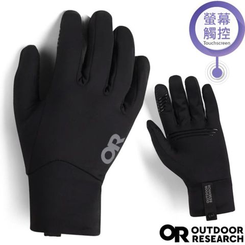 Outdoor Research 女 Vigor Lightweight 輕量級透氣保暖智慧抓絨手套/OR300561-0001 黑