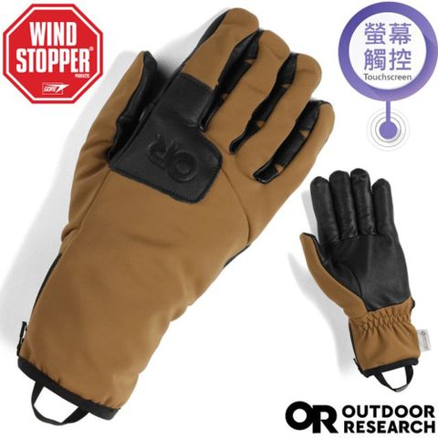 【Outdoor Research】男 防風防潑透氣保暖WINDSTOPPER手套/OR300543-0014 郊狼棕