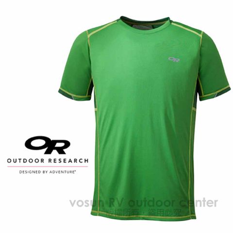 【Outdoor Research】男新款 OCTANE S/S TEE 輕量快乾抗菌短袖排汗衫/綠 OR50070