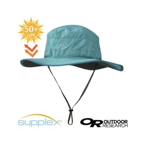 【Outdoor Research】OR 超輕防曬抗UV透氣可調可收折中盤帽子/243442-1299 海藍