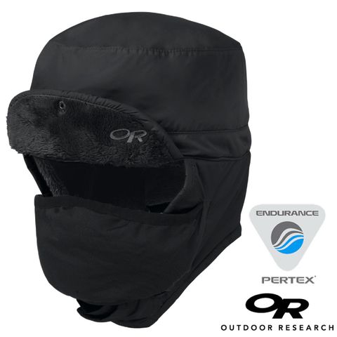 【Outdoor Research】FROSTLINE HAT 高防潑水透氣保暖遮耳帽(PERTEX面料) 243496-0001 黑