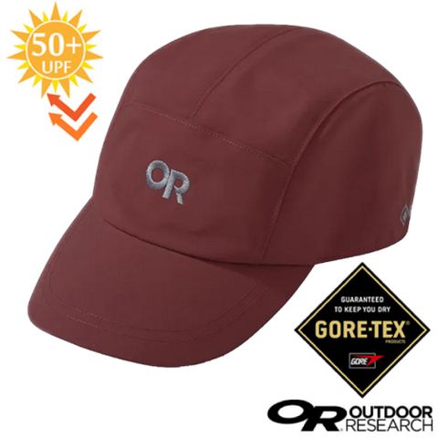 【Outdoor Research】Seattle Rain Cap GORE-TEX透氣防水透氣棒球帽 UPF 50+/281307-1577 暗紅