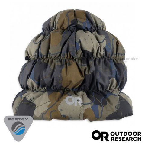 【Outdoor Research】Coldfront Down Beanie 輕量透氣防潑水保暖羽毛帽/300036-2211 迷彩