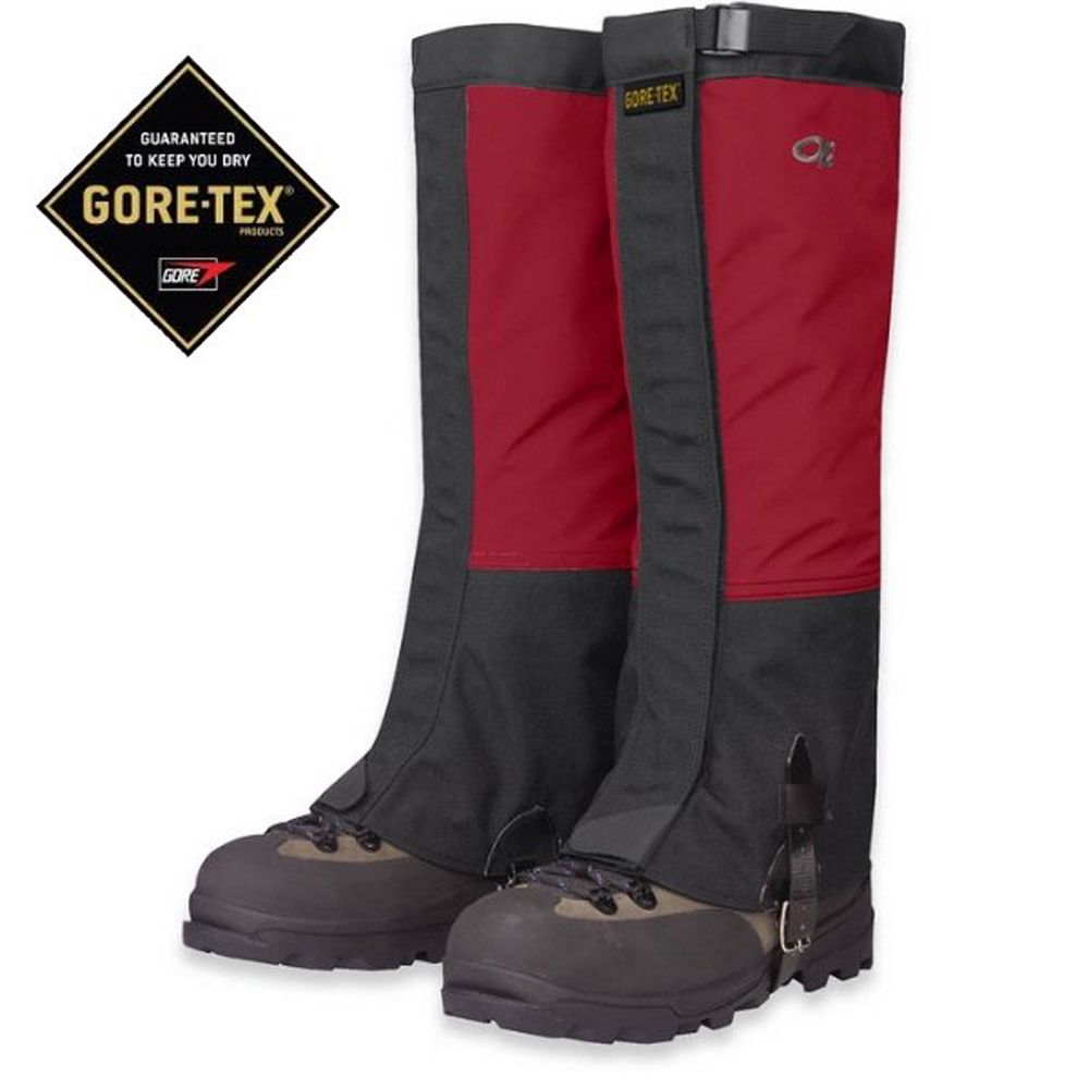 Outdoor Research Crocodiles 3L Gore-Tex 防水透氣防風長版綁腿/紅 OR61572243118