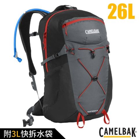 【CAMELBAK】Fourteener 26L 專業登山背包(附3L快拆水袋).戶外健行後背包.雙肩背包/CB2864001000P 岩灰