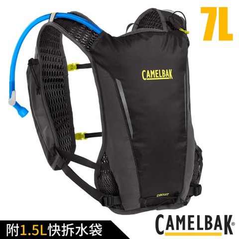 【CAMELBAK】Circuit 7 背負式馬拉松水袋背心(附1.5L快拆水袋) 水袋背包.馬拉松/CB2824001000P 黑