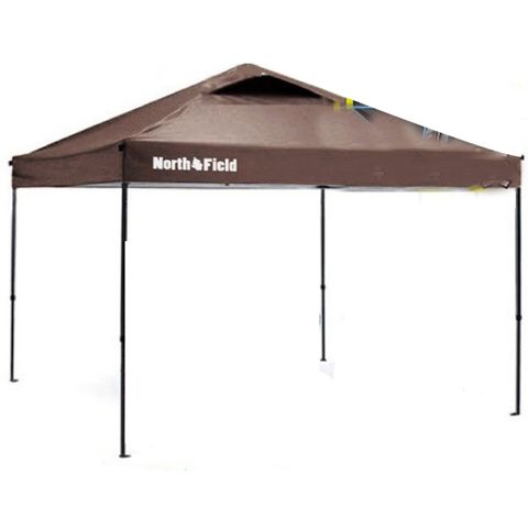 【美國 North Field】Ares 阿瑞斯 27秒防水黑膠快速可搭建 客廳帳.炊事帳/NF-633BR