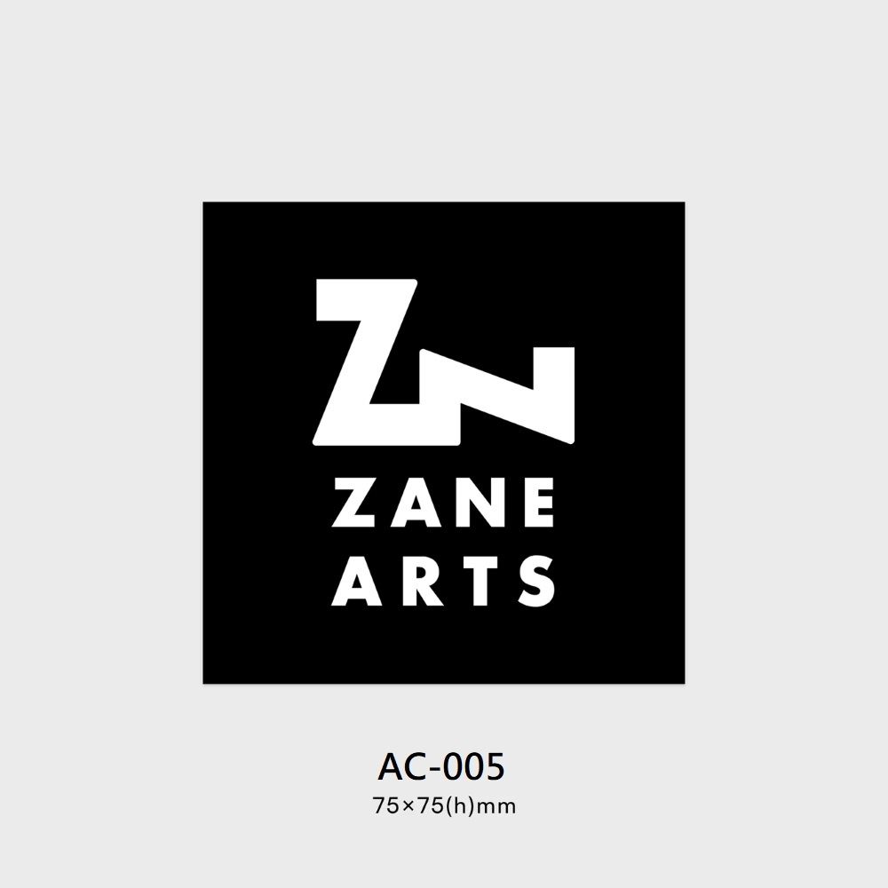 ZANE ARTS  STICKER 黑色方形貼紙 日本製 AC-005