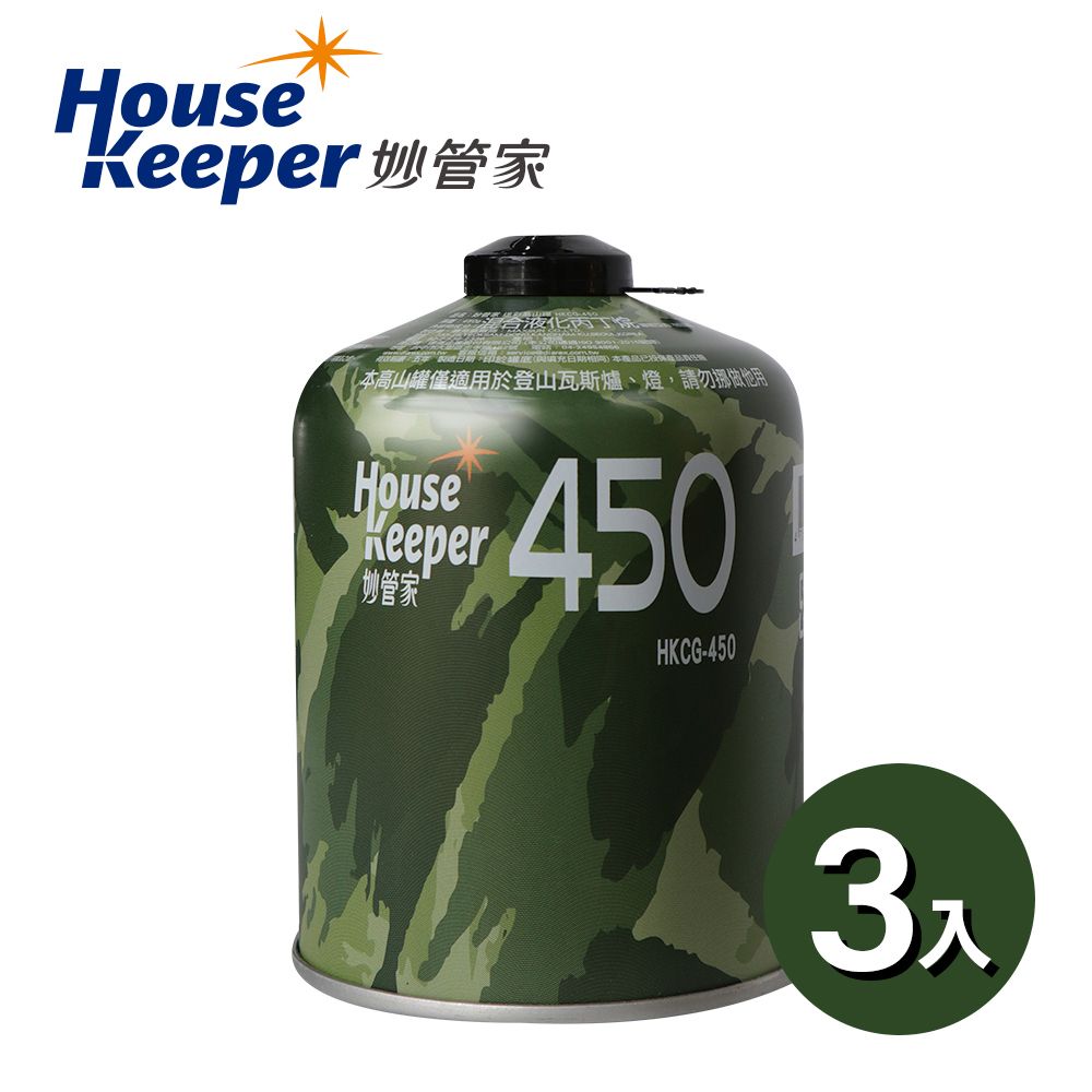 妙管家  高山瓦斯罐 450g 3入組