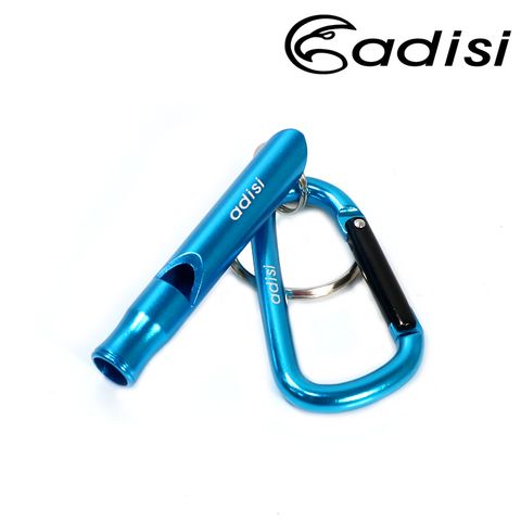 ADISI  中圓哨加6mmD型鈎環AS10055 陽極藍