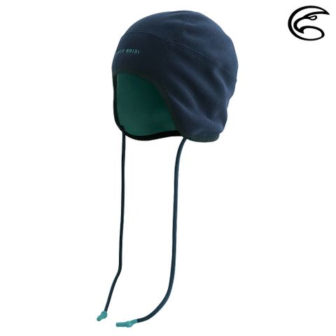 ADISI 雙層超細纖維抗風護耳帽繩保暖帽 AH23076 / 青黛藍 (海青)