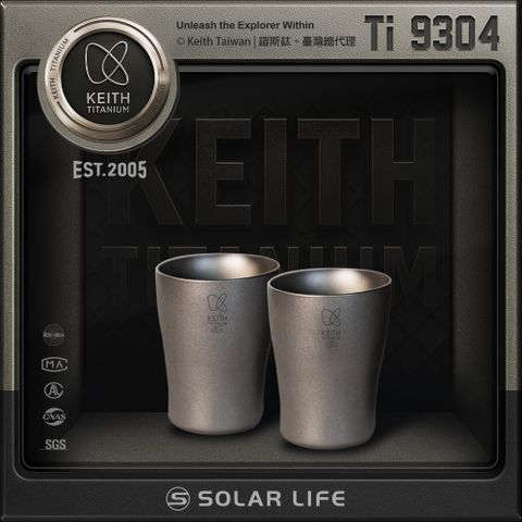 Keith 鎧斯鈦迷你小酒杯10ml / Ti9304.SHOT杯 子彈杯 一口杯 烈酒杯白酒杯 鈦酒杯