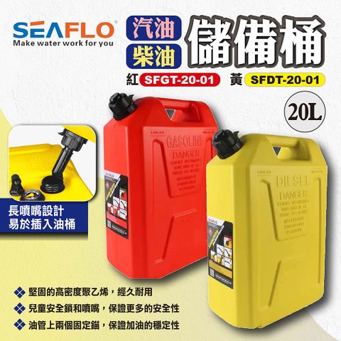 【SEAFLO】柴油儲備桶/汽油儲備桶 20L