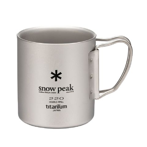 【Snow Peak】鈦金屬雙層杯-220 MG-051FHR