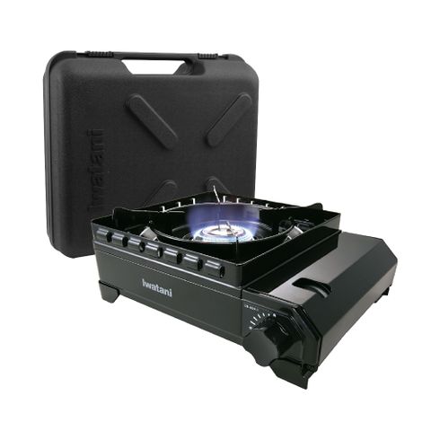 【日本岩谷Iwatani】岩谷戶外防風新黑武士磁式瓦斯爐-3.3kw-附外盒