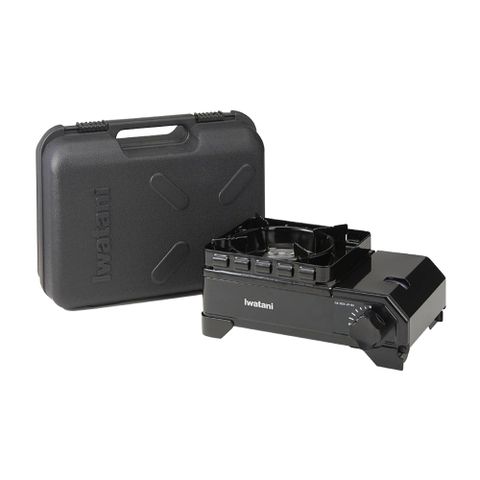 日本岩谷Iwatani戶外防風Jr.迷你黑武士磁式瓦斯爐-2.3kw-附外盒