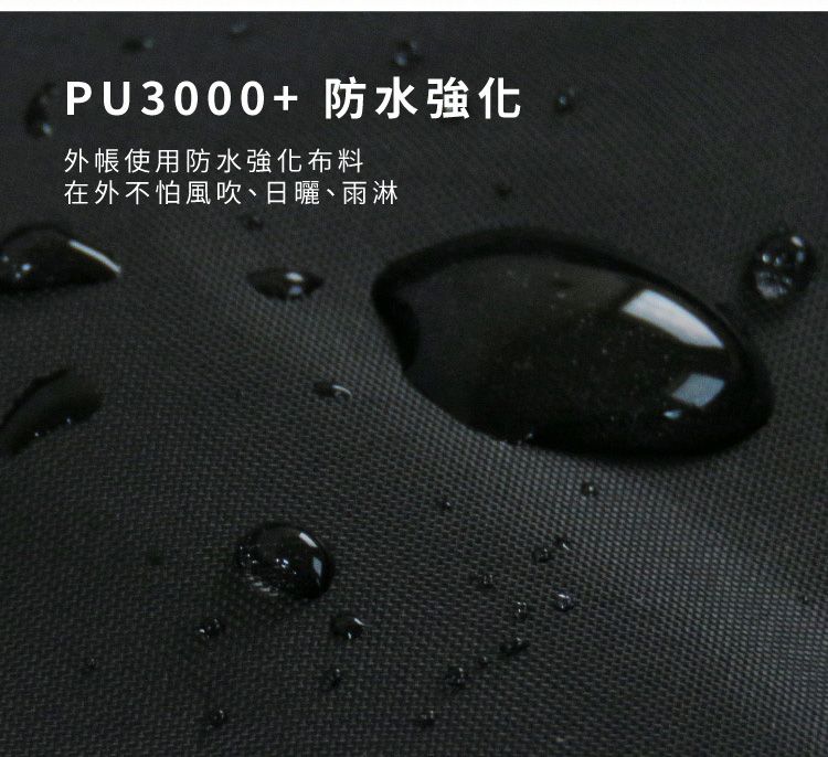 PU3000+ 防水強化外使用防水強化布料在外不怕風吹、日曬、雨淋