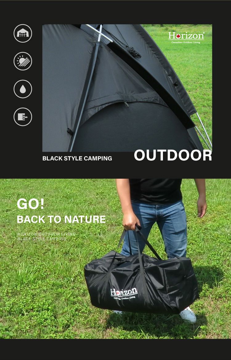 CAMPINGGO!BACK TO NATUREHORIZON OUTDOOR BLACK STYLE Horizon  LivingOUTDOOR