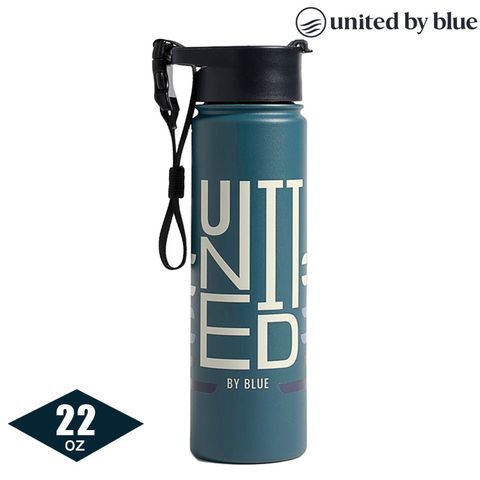 【United by Blue】707-279 不鏽鋼保溫瓶 22oz｜650ml 孔雀藍