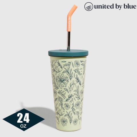 United by Blue 24oz Tumbler 不鏽鋼隨行杯 707-283607-植物-米白 (700ml)