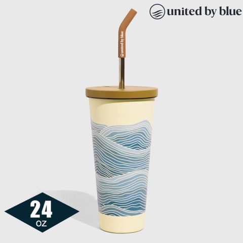 United by Blue 24oz Tumbler 不鏽鋼隨行杯 707-283188-海浪-米 (700ml)