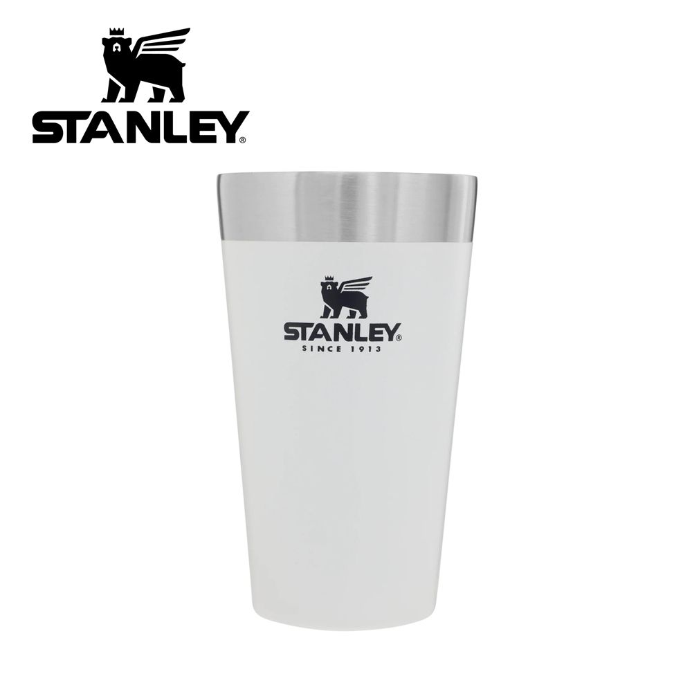 Stanley 美國 冒險系列 雙層真空不銹鋼 品脫杯 0.47L / 簡約白