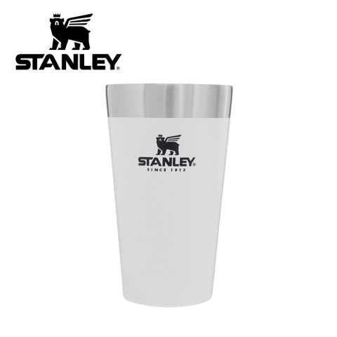 美國STANLEY ​​​冒險系列 雙層真空不銹鋼 品脫杯 0.47L / 簡約白