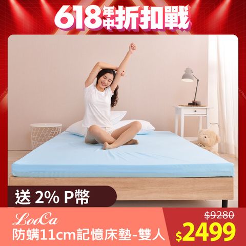 法國防蹣11cm記憶床墊-雙人5尺