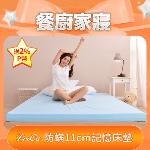 法國防蹣11cm記憶床墊-雙人5尺