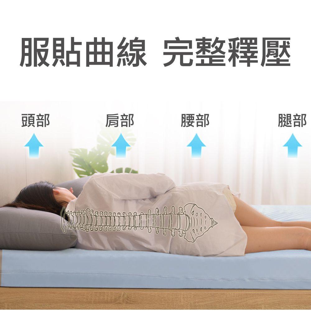 LooCa 法國防蹣5cm全記憶床墊-單人3尺(贈枕套+四季被)