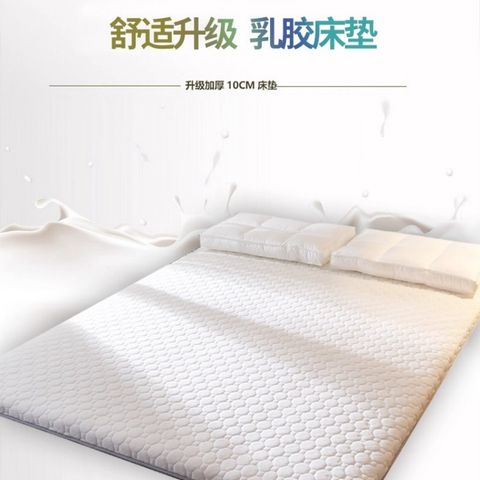 【銘利萊】乳膠床墊軟墊 家用臥室床褥墊子 學生宿舍單人榻榻米薄款90*190*5CM