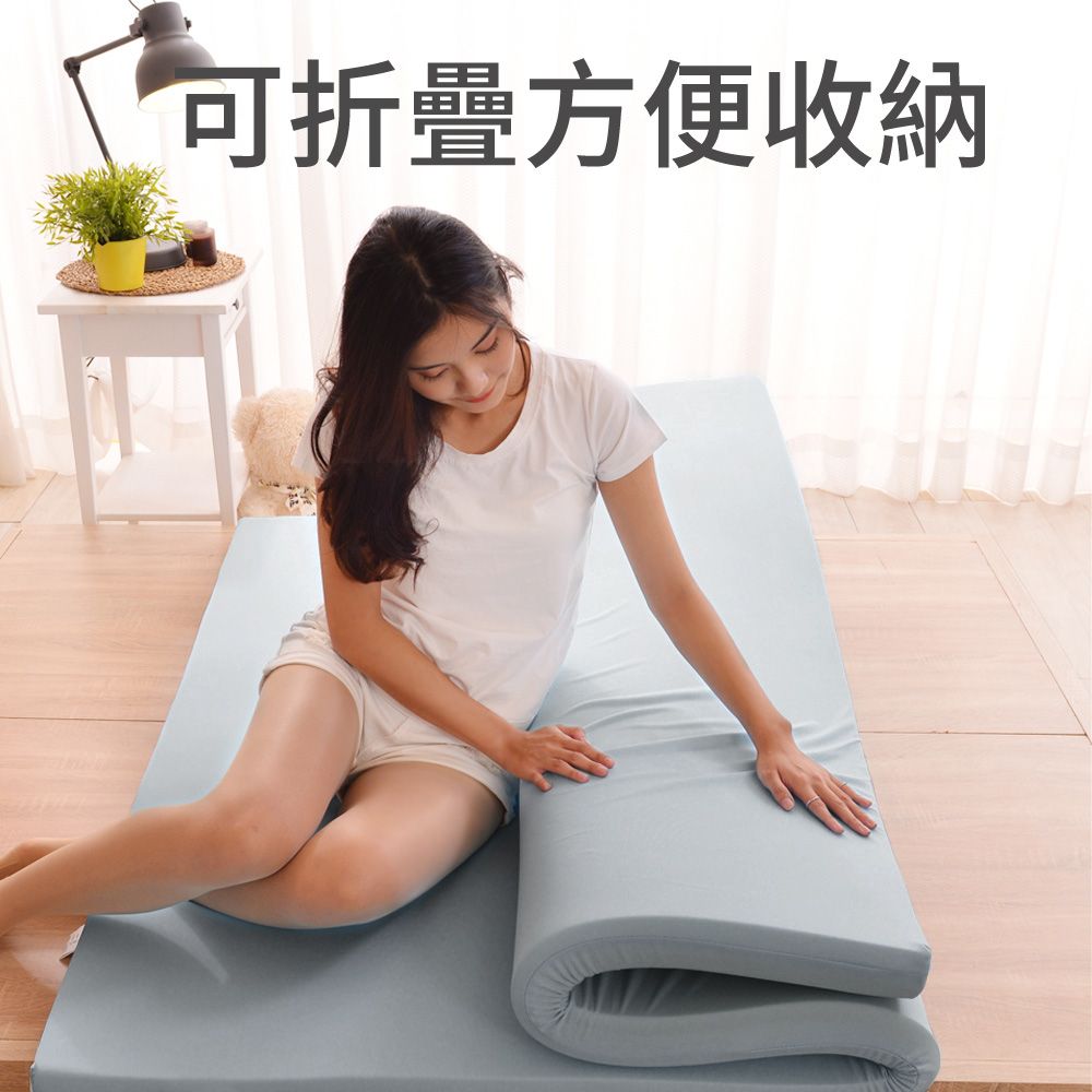 LooCa 經典超透氣8cm彈力記憶床墊-單大3.5尺