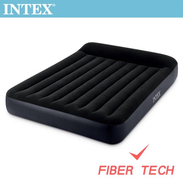 INTEX 舒適雙人特大充氣床(FIBER TECH)-寬183cm(64144)