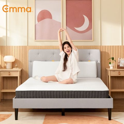 Emma 德國艾瑪 【德國Emma】Hybrid 獨立筒床墊(特大雙人)182x212+贈黑鑽枕*1+保潔墊