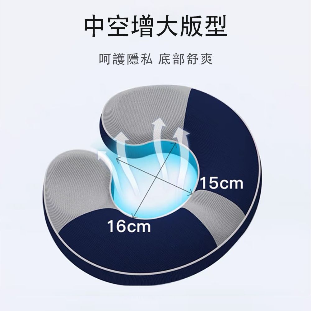 中空增大版型呵護隱私 底部舒爽16cm15cm