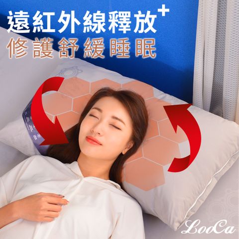 LooCa石墨烯遠紅外線可拆洗枕2入