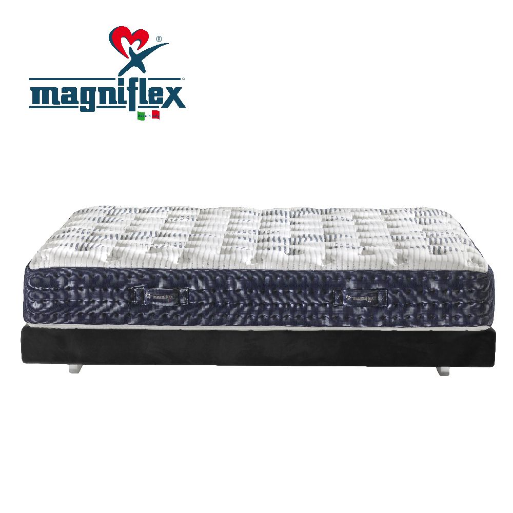 Magniflex 曼麗菲斯 科技涼感記憶床墊(12型)+2入記憶枕(標準雙人5尺 / 中硬型床墊 / 枕頭兩入)