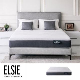 【obis】Elsie 艾西雙色乳膠護邊蜂巢獨立筒床墊[單人3×6.2尺]
