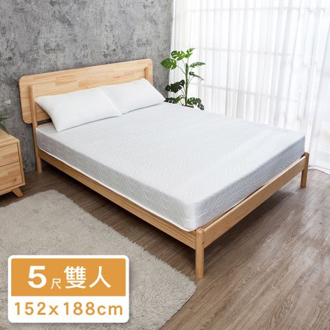 Boden Boden-A1 艾尼德 舒柔緹花連結式彈簧床墊-5尺標準雙人