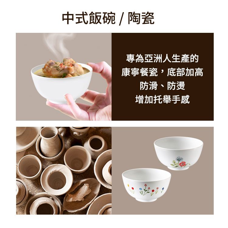 Corelle Brands 康寧餐具 【CORELLE康寧】純白中式飯碗2件式組