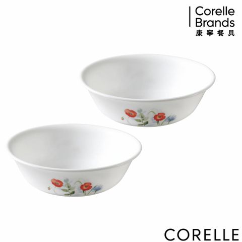 Corelle Brands 康寧餐具 【美國康寧 CORELLE】花漾彩繪500ml湯碗兩入組