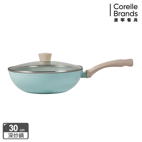 Corelle Brands 康寧餐具 康寧 Snapware 鈦輕量不沾深炒鍋30cm(含鍋蓋)