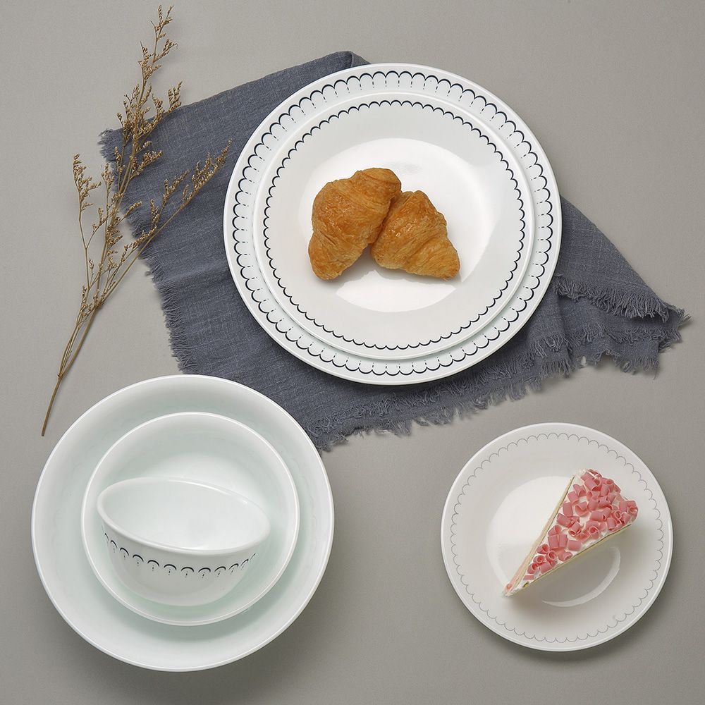 Corelle Brands 康寧餐具 典雅蕾絲4件式餐盤組-E01